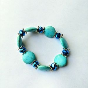 Turquoise elastic bracelet